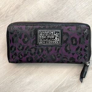 Coach purple wallet